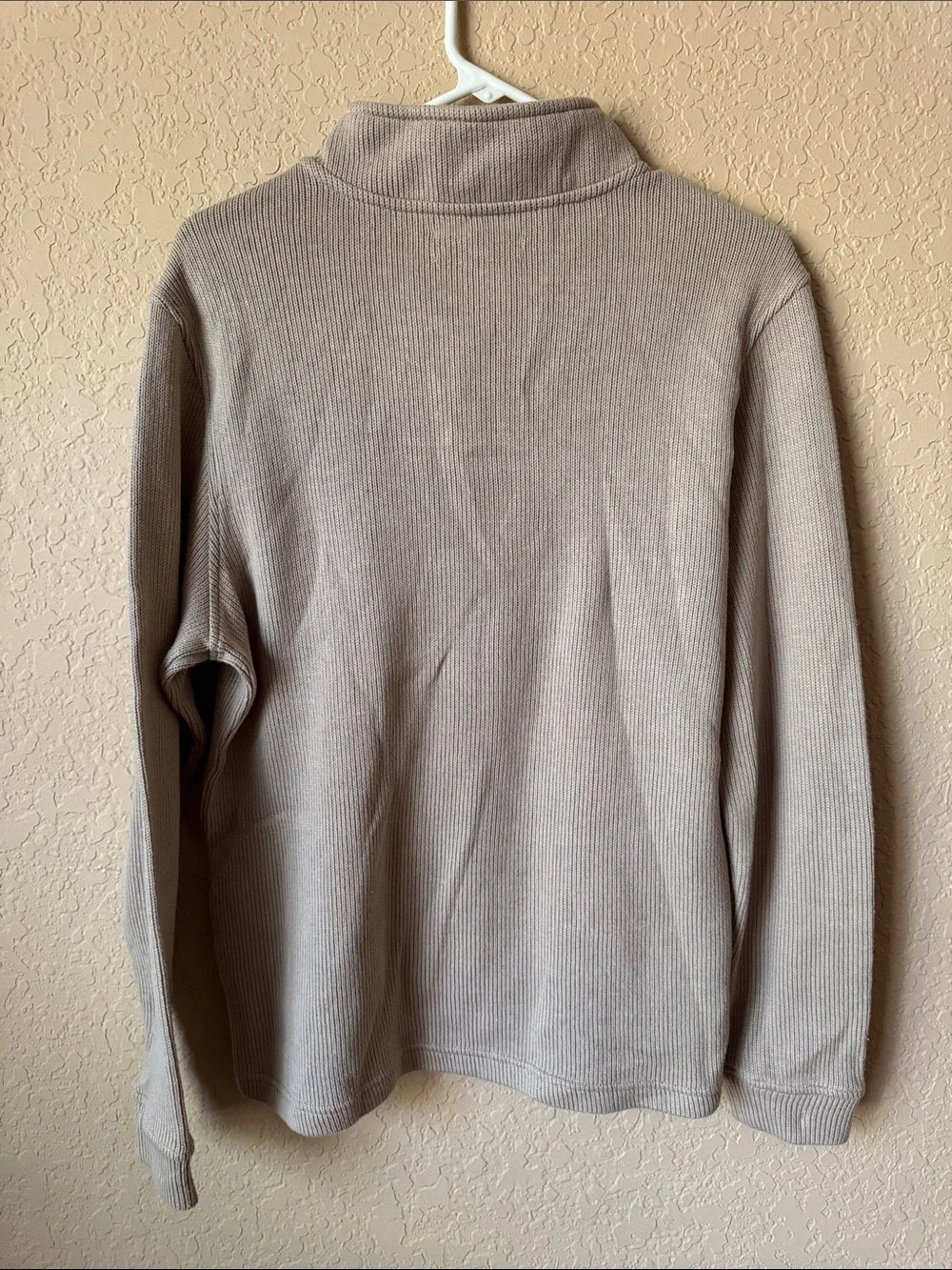 Hawker Rye Men's Beige Button-Neck Sweater